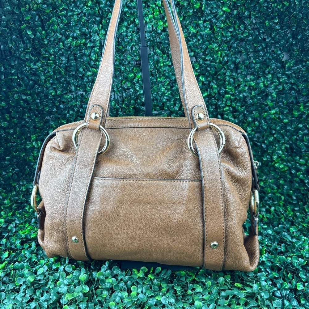 MICHAEL KORS FULTON SHOULDER BAG CAMEL BROWN COLOR - Picture 2 of 11